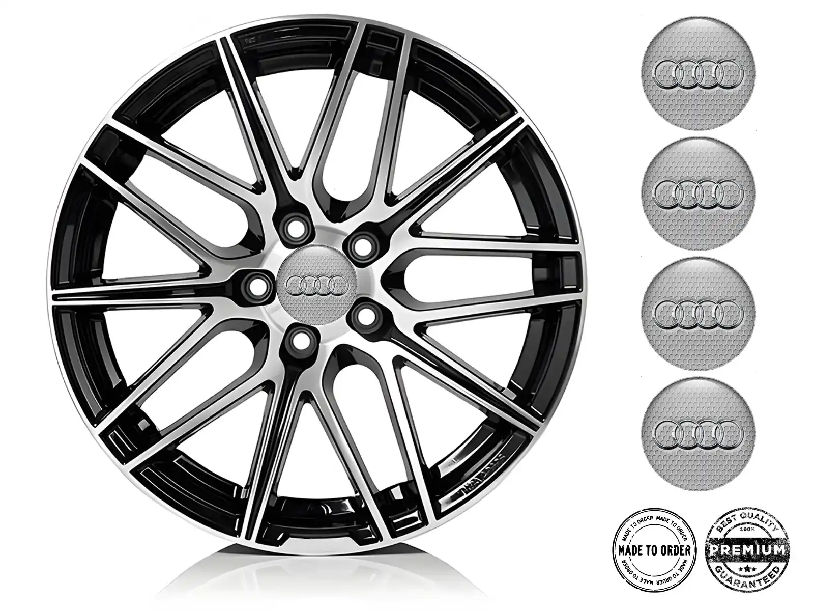 Audi Epoxy Dome Sticker Logo Harzfelgen-Aufkleber